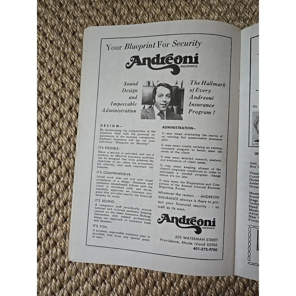 Rare Redd Foxx Warwick Musical Theatre RI Paper Program 7/21-7/26, 1975 VGUC